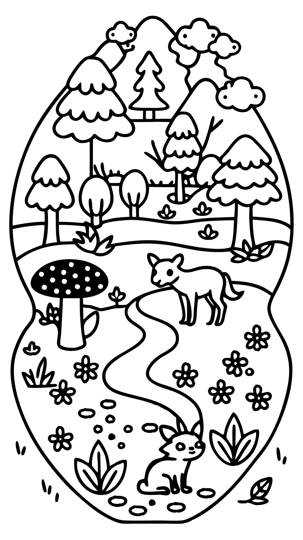 coloring page log